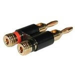 Cablestogo Gold Plated Banana Plug Speaker Connector (80480)